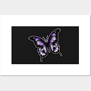 Beautiful fucky purple butterfly Posters and Art